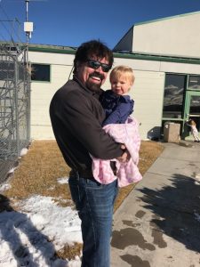 Bill and his youngest granddaughter Emelia Dickerson